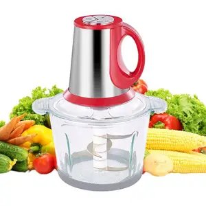 Carnívoro de metal portátil, picadora de cocina automática de 1800ml picadora de carne de mano de alimentos OEM/