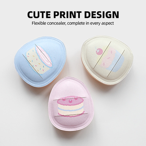 Disponibili: Set di 3 Spugnette per Trucco a Forma di Dito, Rosa, Giallo e Blu, per Correttore e Fondotinta, con Scatola - Product Image 3