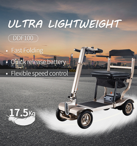 Commercio all'ingrosso elettrico pieghevole scooter per anziani senior 4 ruote per la mobilità di piccole dimensioni scooter elettrico 4 ruote per anziani disabili - Product Image 2