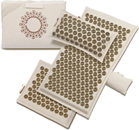 Ensemble de tapis d'acupression et d'oreillers en lin naturel écologique et fibre de noix de coco soulage le stress et la tension avec sac de transport, ensemble Pro complet du corps