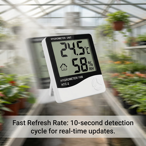 Higrómetro Exterior, Termómetro Digital, Medidor de Temperatura y Humedad, Termómetro Combinado y Monitor Interior para Invernadero - Product Image 1