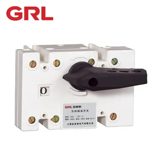 IEC đã được phê duyệt switch-disconnector 63A 3 P 4P hgl đồng màu Đỏ briding Bar isolator chuyển disconnector isolator chuyển 3 giai đoạn