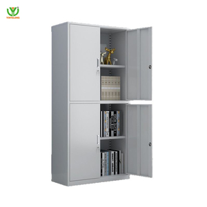 Gabinete de almacenamiento de archivo a granel grande de acero Yinlong, muebles de estudio de oficina, archivador de puerta de vidrio superior con cajones y caja fuerte - Product Image 6