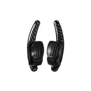 Véritable fibre de carbone voiture intérieur accessoire <span class=keywords><strong>volant</strong></span> changement de vitesse palette manette de vitesse extension couverture autocollant décalcomanie pour VW Golf GTI - Product Image 1