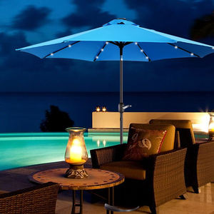 Ost-<span class=keywords><strong>sombrilla</strong></span> de seguridad para exteriores, poste de <span class=keywords><strong>sombrilla</strong></span> <span class=keywords><strong>con</strong></span> cuentas de lámpara solar que agita la mano, para patio y playa - Product Image 4