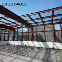 Véranda en verre sur mesure en aluminium de forme spéciale pour jardin, patio, villa, ou enclos extérieur