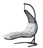 Chaise suspendue en rotin pour balcon, chaise en osier, lit de balançoire individuel pour jardin, vente directe d'usine