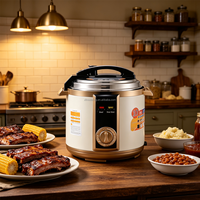 Cuisinière électrique à pression extra-large avec verrou de sécurité, multifonction, idéale pour les grandes familles et la restauration