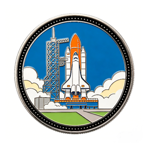 เหรียญที่ระลึกเคลือบแข็งพิมพ์ลายยูวี รูปแบบการ์ตูนกีฬา มหาสมุทร อวกาศ ของที่ระลึก - Product Image 4