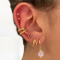 925 boucles d'oreilles en argent sterling bijoux femmes espagnol coloré verre pierre goutte pendentif plaqué or boucles d'oreilles créoles