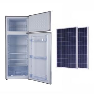 Nouveau produit 218L réfrigérateur-congélateur <span class=keywords><strong>solaire</strong></span> domestique à explosion mini-réfrigérateur à énergie <span class=keywords><strong>solaire</strong></span> à usage domestique à bas prix - Product Image 1