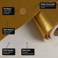 [Se Vende por Rollo] Rollos de Lienzo para Impresión de Inyección de Tinta, 100% Poliéster, 260 GSM, Resistentes al Agua, Ecológicos, Mate, en Blanco