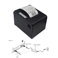 Printer Termal Desktop Pos 80Mm Printer Bukti Termal untuk Penggunaan Toko Ritel.