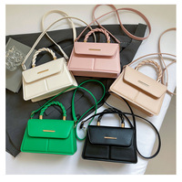 Sac à main carré petit et élégant pour femmes, tendance décontractée, couleur unie, pour filles et femmes