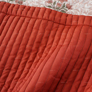 Juego de Ropa de Cama de Algodón Satinado de Gran Tamaño Hecho a Medida, Suave al Tacto, con Estampado Floral de Lujo, Borde Superpuesto con Rayas - Product Image 3