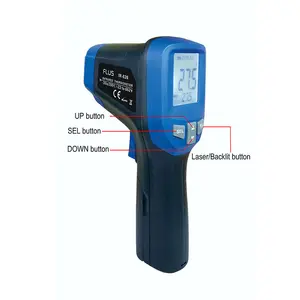 Thermomètre laser infrarouge numérique pour l'industrie