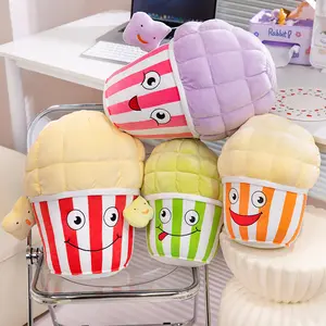 Bantal lempar boneka popcorn multi ekspresi desain baru