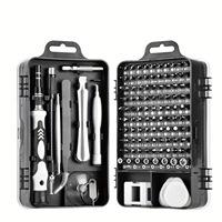 Kit d'outils de réparation magnétique 115-en-1 en acier au chrome-vanadium pour téléphones et ordinateurs