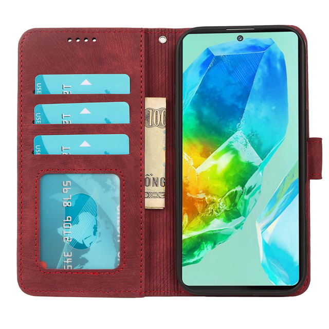 Luxury Leather Phone Case for Samsung Galaxy A06 A16 A35 A55 A36 A56 Strong Magnetic Flip Folio Wallet Cell Phone Cover