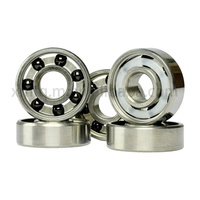 Rodamientos de Cerámica Híbrida Negros de Acero Inoxidable 440C Si3N4 608 627 para Patines en Línea, Quad, Skateboard y Scooter