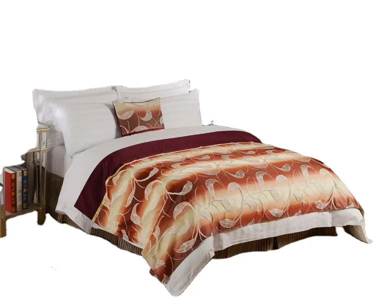 New Product OEM Satin Stripe Luxury Bed Sheets Bedding Set