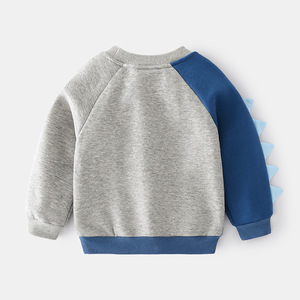 Sudadera de manga larga para bebé, Jersey informal con contraste de Color a la moda - Product Image 2