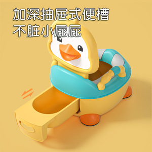 Siège de toilette portable pour bébé Lebonni, design canard, en plastique, pour tout-petits et nourrissons, grande taille - Product Image 4