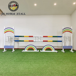 Batang penghalang lompat kuda, pagar latihan balap aluminium cantik Anti karat luar ruangan - Product Image 2