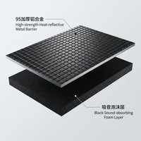 Tapis d'isolation de capot ANTELA Premium 10 mm - Bouclier thermique en aluminium pur épaissi - Absorbe le bruit du moteur et prévient la décoloration de la peinture