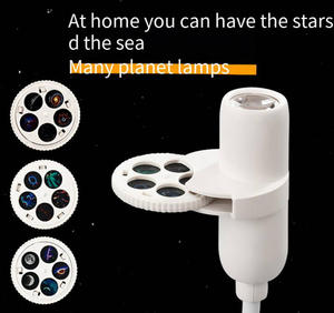 Lámpara <span class=keywords><strong>Proyector</strong></span> de Cielo Estrellado USB, <span class=keywords><strong>Proyector</strong></span> de Luna, Lámpara Nocturna Giratoria con Diapositivas Planetarias para Dormitorio, Auto - Product Image 2