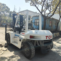 Chariot élévateur d'occasion TCM FD70 de 7 tonnes, moteur d'origine japonaise testé, vente rapide, livraison rapide