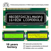 Módulo de Pantalla LCD 1602A de 16x2 Líneas, Panel STN, Interfaz Paralela I2C, 3.3V 5V, Retroiluminación, Compatible con OEM, Venta al Por Mayor, Suministro de Fábrica JXDC
