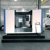 Centre d'usinage horizontal CNC HMC800 de précision Fanuc GSK contrôle broche BT50 à grande vitesse pour moteur de fraisage à usage intensif