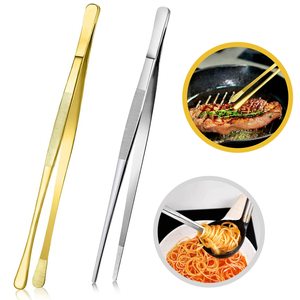 Kingwise Kitchen, juego de pinzas de <span class=keywords><strong>Chef</strong></span> de acero inoxidable de 6/8/10/12 pulgadas, pinzas largas para alimentos con puntas dentadas, pinzas para alimentos para cocinar - Product Image 1