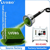 Machine de flocage électrostatique haute tension 220V à commande PLC, construction en acier inoxydable pour revêtement en poudre métallique automatique
