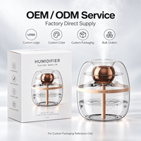 Humidificateur à double pulvérisation 3L Saturn Design, USB, grande capacité, silencieux, avec veilleuse pour la maison, la chambre à coucher, le bureau