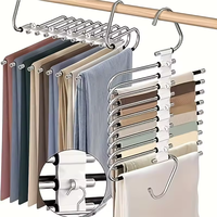 MIXWARES Cintres à jeans, porte-pantalons, porte-écharpes, cintres magiques pour pantalons, organisateur, porte-pantalons multifonctionnel