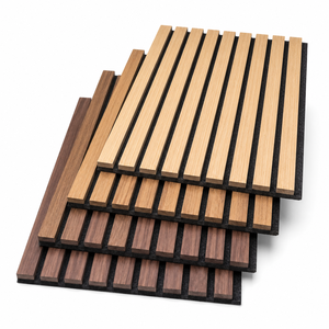 Pannello Acustico Akupanel <span class=keywords><strong>in</strong></span> Rovere Grigio, Fibra PET, <span class=keywords><strong>Doghe</strong></span> <span class=keywords><strong>in</strong></span> <span class=keywords><strong>Legno</strong></span> per Decorazione Murale di Lusso - Product Image 1