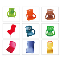 Molde de inyección de plástico personalizado de 1 cavidad con expulsión automática y canal caliente para silla de comedor de bebé MH-136