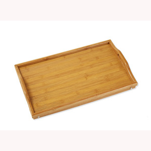 Bamboo legged <b>dinner</b> plate, breakfast plate, <b>tray</b>, folding <b>dinner</b> plate, lazy computer desk, folding snack plate, kitchenware - Product Image 2