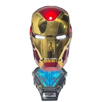 Helm Cosplay Iron Man MK5 Cetak 3D Kustom dengan Kontrol Suara untuk Kostum Halloween TV & Film-Dewasa