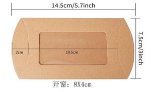 Tùy chỉnh in ấn Kraft Bìa Gối hộp cửa sổ cho xà phòng bao bì - Product Image 6