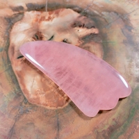 Masseur facial et corporel de haute qualité HZ, logo personnalisé, outil de grattage en pierre de jade rose quartz Gua Sha