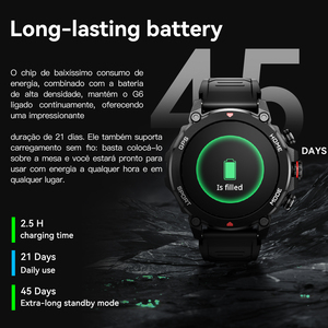 New arrivals AMOLED <span class=keywords><strong>G6</strong></span> 1.43inch ngoài trời La Bàn độ cao phong vũ biểu Relojes inteligentes 5ATM không thấm nước Đồng hồ thông minh với GPS - Product Image 3