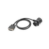 Linkyou Green Cable adaptador hembra de 9 pines OBD 2 extensión J1939 16pin Conductor de cobre automotriz 0,5 M arnés de cableado