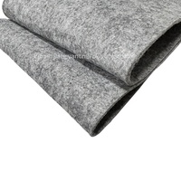 Rouleau de feutre industriel non-tissé aiguilleté en polyester gris 2mm 3mm 5mm, imperméable, pour tapis, vente en gros du fabricant