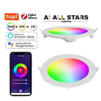 Spot à LED à commande vocale Alexa avec télécommande Wifi Blue tooth Downlight intelligent RGB DMX gradation multicolore LED encastrées