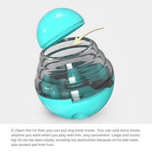 Giocattolo interattivo Tumbler per cani trattare dispensando Smart IQ Toy Perdite Palla di Cibo Piccolo Medio Grande Cucciolo di Pet Play <span class=keywords><strong>Gioco</strong></span> per Pet - Product Image 5
