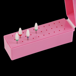 30 Holes Nail <b>Drill</b> <b>Bit</b> Storage <b>Box</b> Grinding Polishing Head Display Organizer for Manicure - Product Image 4