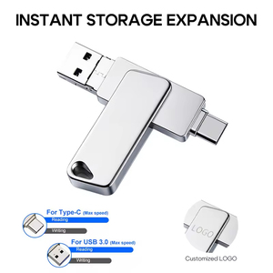 USB3.0 Loại C Ổ Đĩa <span class=keywords><strong>Flash</strong></span> Thanh Phong Cách Thiết Kế 1TB 2TB Công Suất Mới Sản Phẩm Kim Loại 32GB Được Xây Dựng Trong Bộ Nhớ 4GB 8GB 128GB Hộp Quà Tặng - Product Image 5